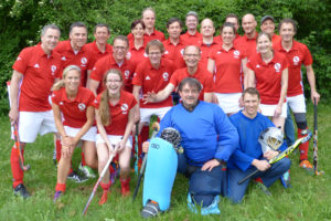 Mannschaftsfoto-Elternhockey-Dribbelminnas